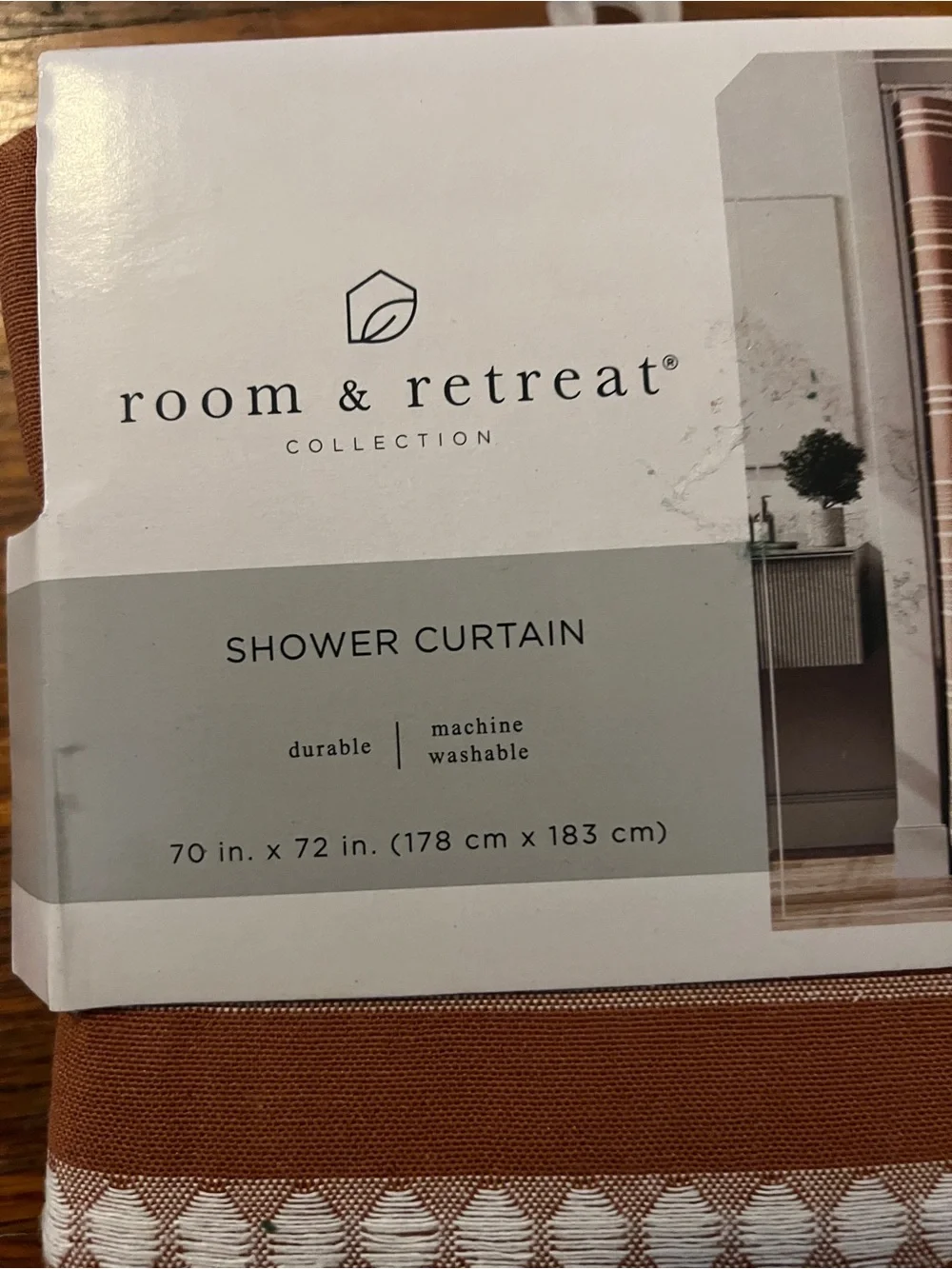 Room & Retreat Shower Curtain New